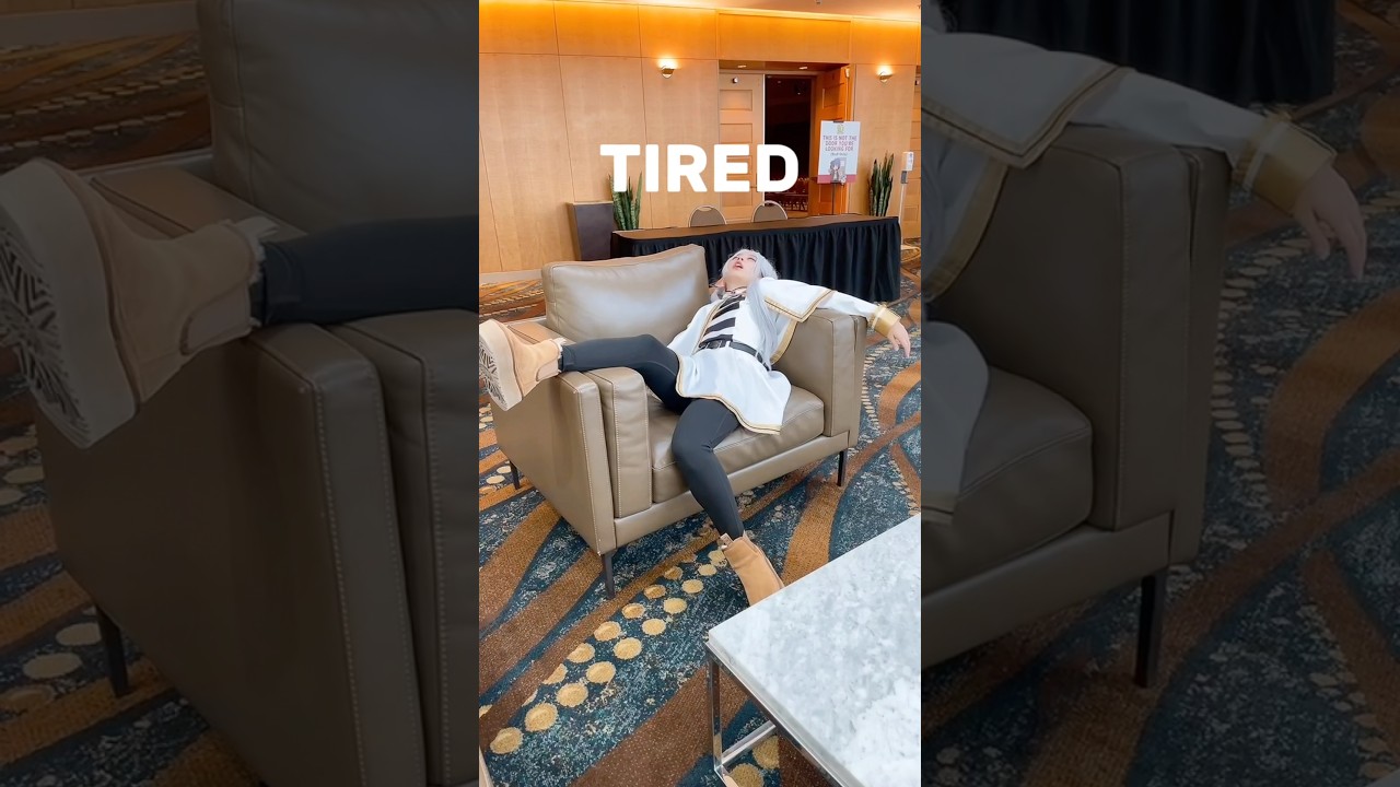 tired grandma | Frieren Cosplay  #frieren #anime #cosplay #hamucotton
