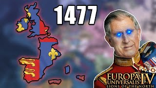 Own whole WESTERN EUROPE as England by 1477 in EU4 1.34