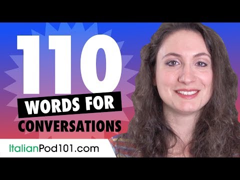 110 Italian Words For Daily Life Conversations