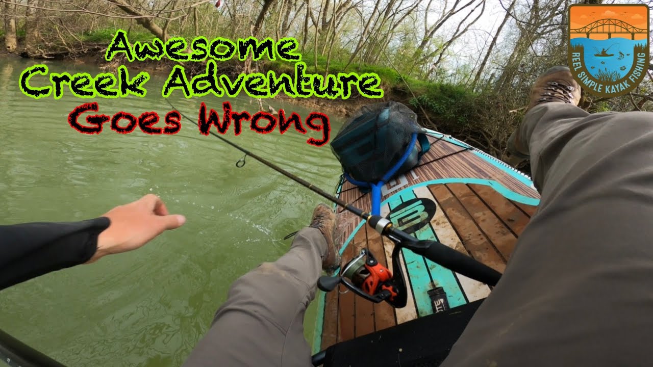 Creek Fishing Adventure for Big Bass- Paddle Board Fishing