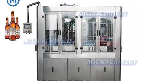 Glass Bottle Filling Machine: How To Fill beer in bottles12-12-1(800-1500BPH glass bottling machine)