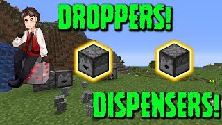 Redstone Tutorial - DROPPERS! DISPENSERS!