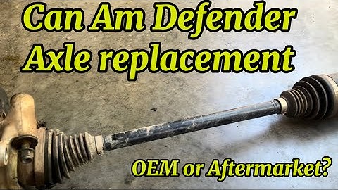 Can Am Defender Axle Replacement 