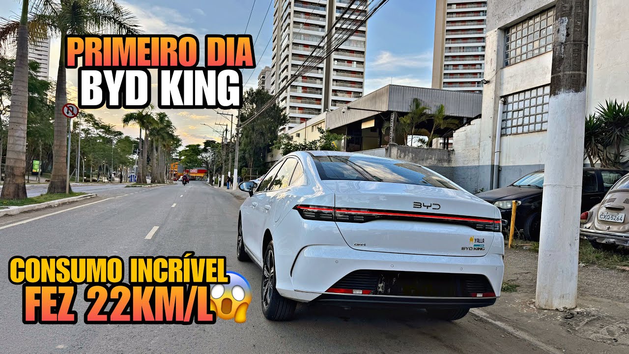Primeiro dia na Uber com BYD King + consumo na gasolina ✅
