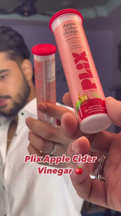 Plix Apple Cider Vinegar Effervescent Tablets | Just drop ,fizz & sip