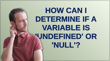 How can I determine if a variable is 