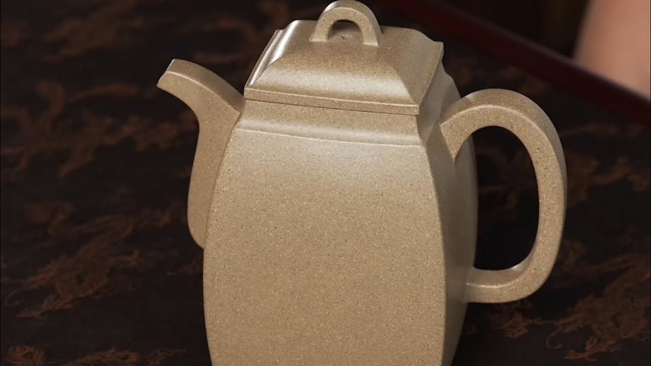 中国宜興猴段泥壺 宜兴紫砂壶黄龙山原矿老青段泥料全手工制作汉方壶#收藏#紫砂壶#茶道#文