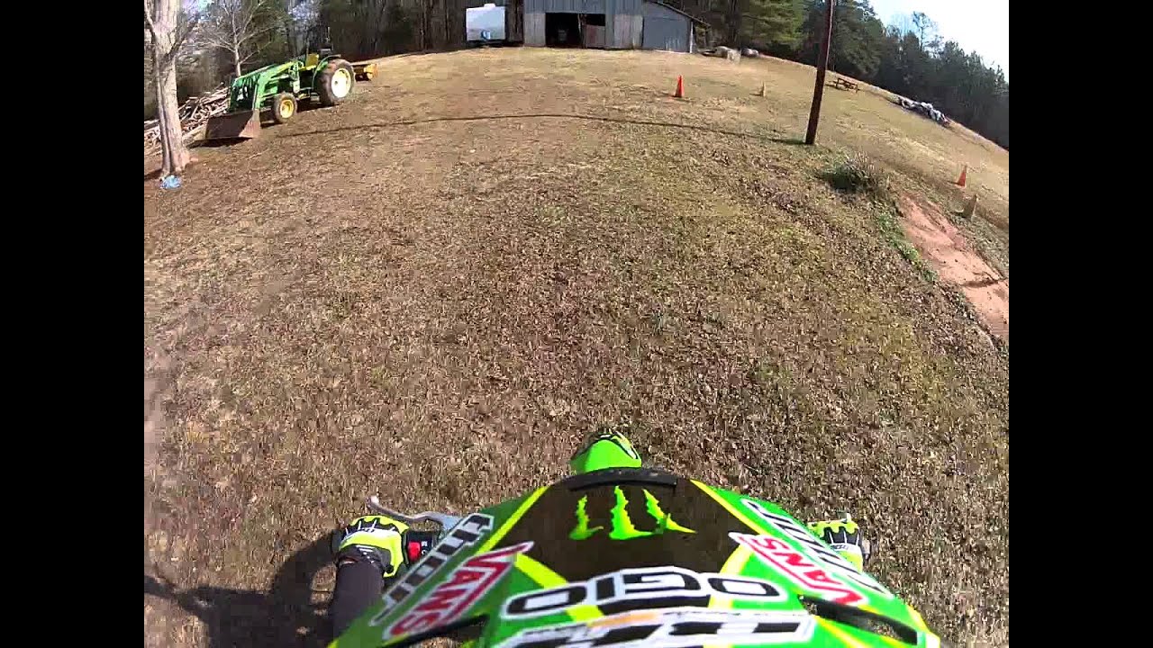 Monster Energy Dirt Bike Run GoPro Backyard Motorcross KLX110L YouTube
