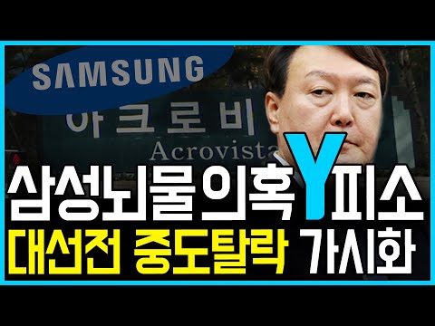 7.14 &amp;#39;삼성뇌물&amp;#39; 의혹으로 윤석열 공수처에 <strong>피소</strong>.. 대선 중도탈락 가시화