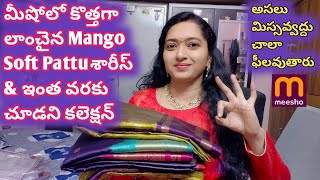 New Mango Soft Pattu Sarees on Meesho & A Collection You've Never Seen Before / Meesho Pattu Sare... screenshot 5