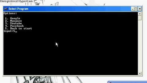 My selection menu (batch file)