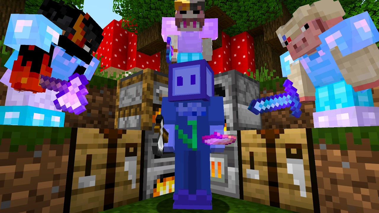 Minecraft Speedrunner VS 3 Hunters FINALE