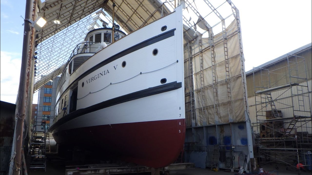 Splash Day! Launching the Steamship Virginia V: Shipyard Vlog #23