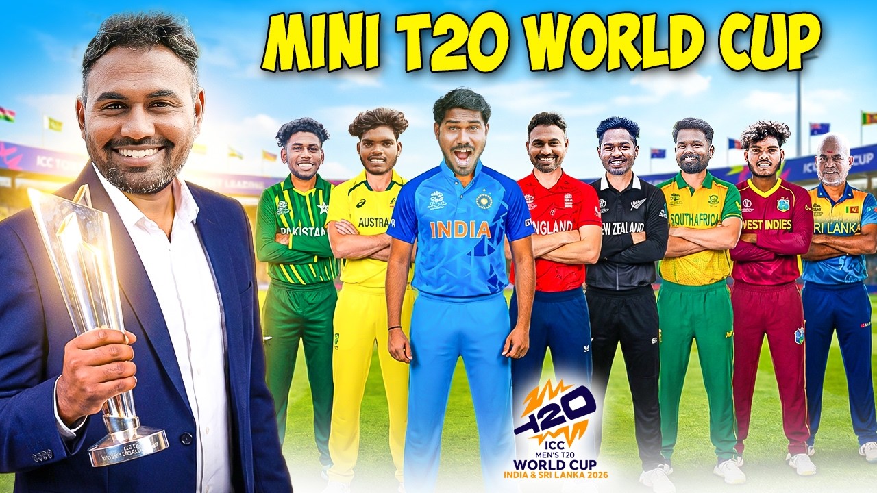 We Played Mini ICC T20 WORLD CUP Tournament | Which Team Win The Trophy?