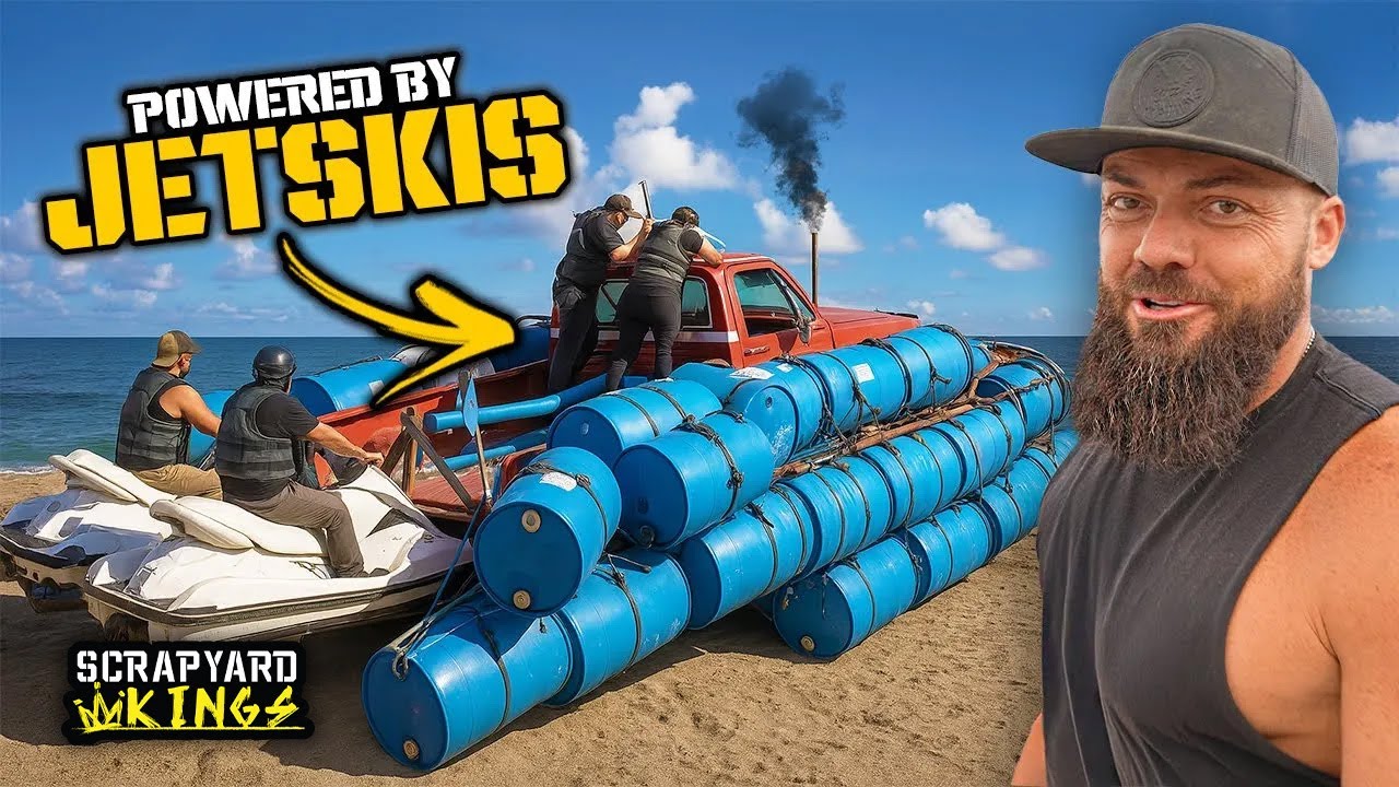Homemade Amphibious Vehicle Fails! Scrapyard Kings Episode 3