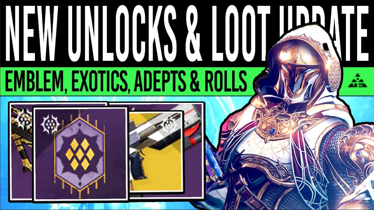 Destiny 2: NEW DLC UNLOCKS & VENDOR REFRESH! Quest EMBLEM, Weapons, Eververse, ADA-1 (28th March)