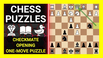 Chess Puzzles to Practice. Themes: Checkmate, Opening, One-move puzzle. Learn Chess