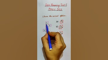 #Dice Reasoning Trick 5 #Open Dice Reasoning #Railway,SSC,Bank exams #shorts #short