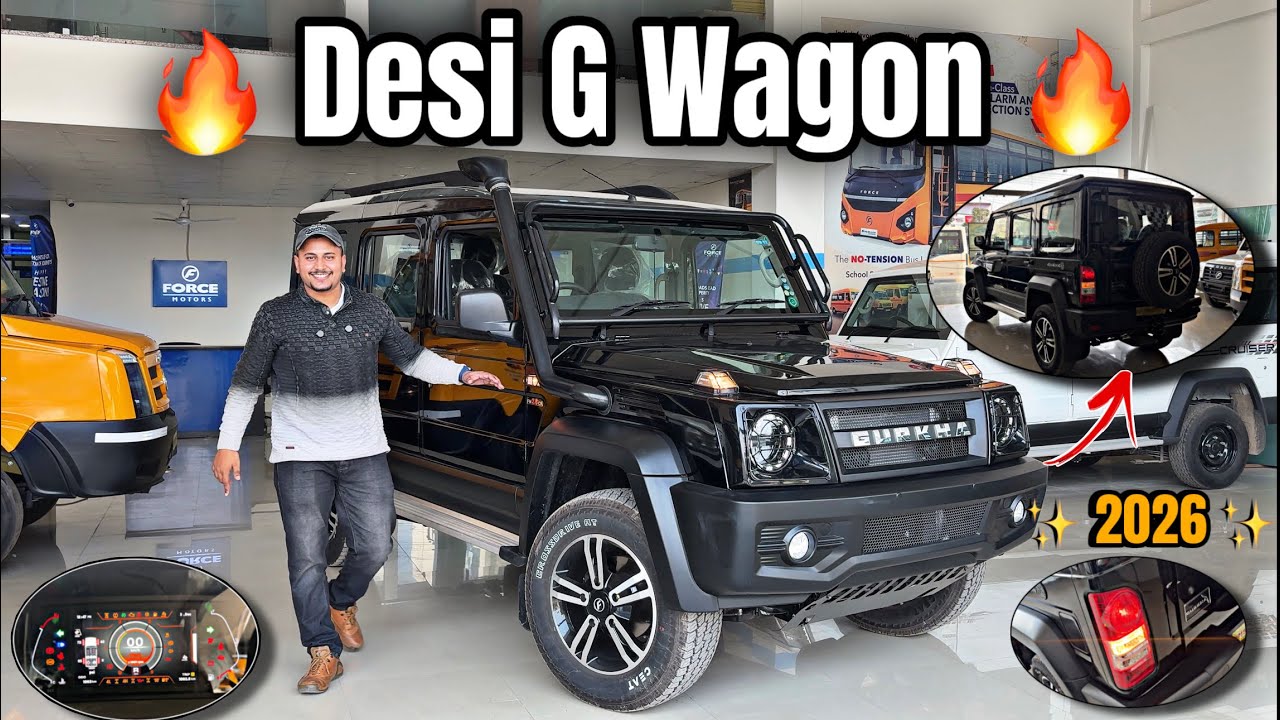 Force Gurkha 5 Door 🔥 2026 Model | Roxx के Father  4x4 Off-roader Vehicle | ₹17.27 Lakhs Gst Off /-