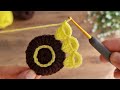 3D⚡💯Wow Amazing 💯👌How to make eye-catching crochet motif⚡💯 Super very beautiful  flower crochet.