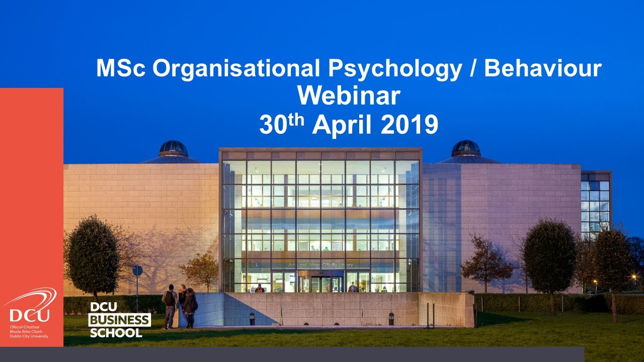 MSc Organisational Psychology / Behaviour YouTube