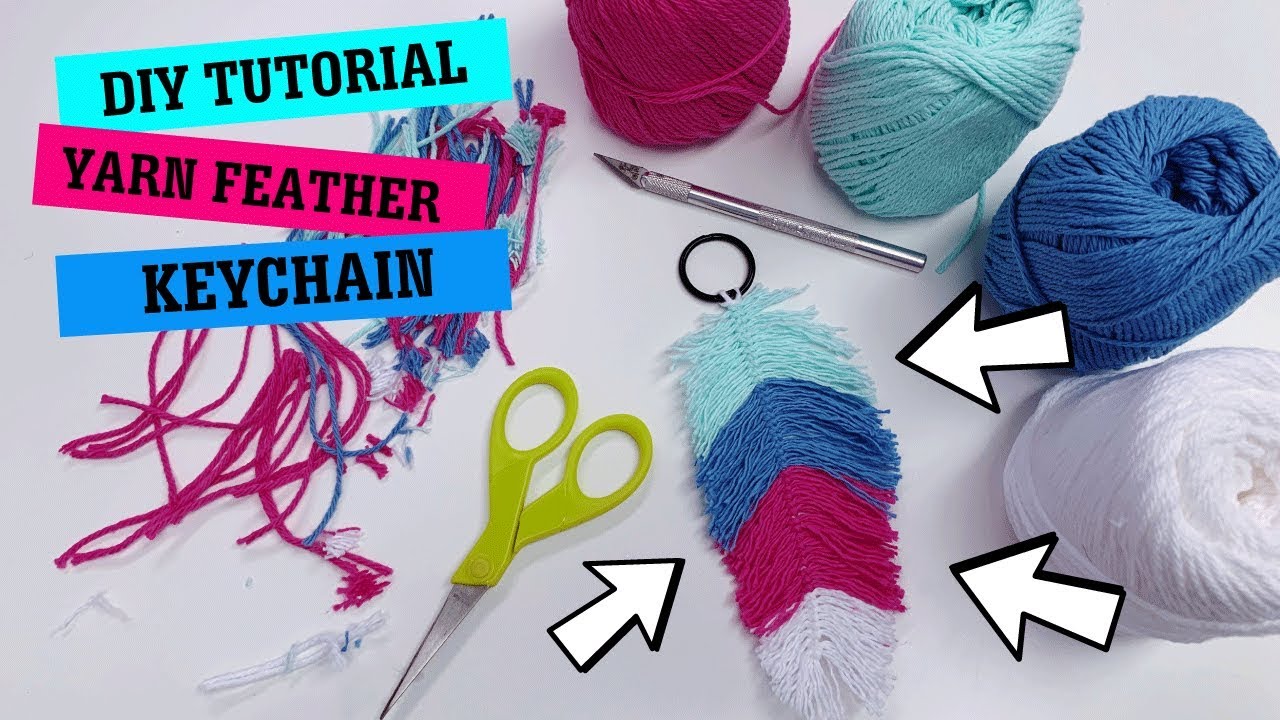 DIY Tutorial Yarn Feather! (almost a FAIL) 