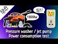 Pressure washer Jet pump Clif max 1800w power consumption test | Best for AC service [Hindi]