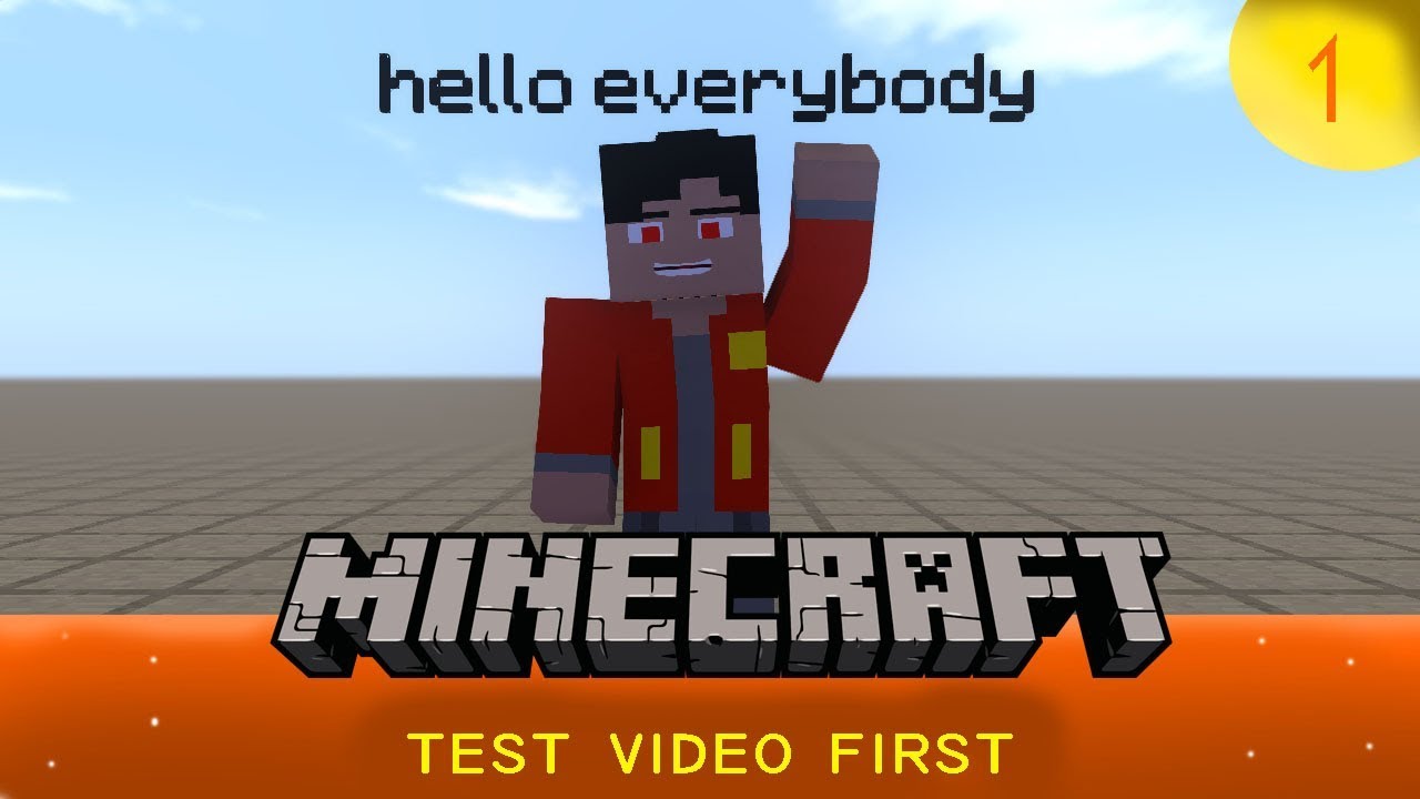 test my video first | minecraft animation 1# - YouTube