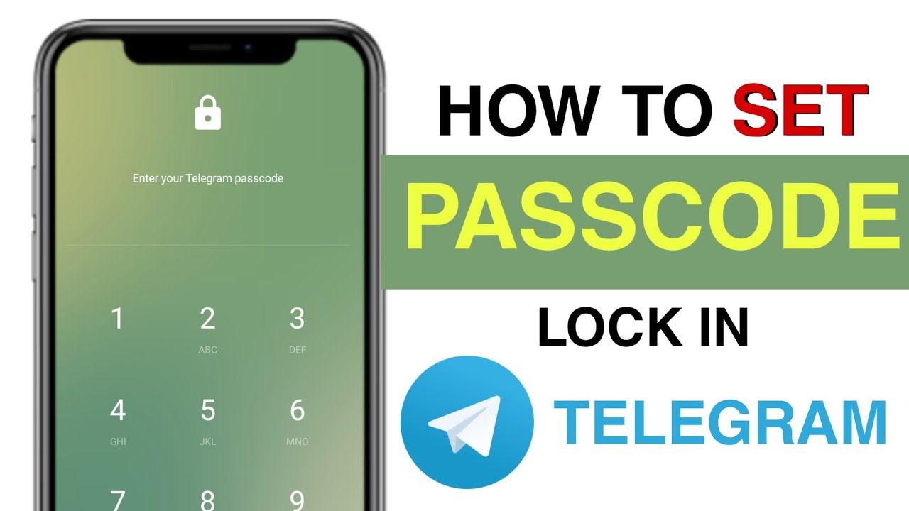 How to SET PASSCODE LOCK in TELEGRAM APP | Step by Step - YouTube