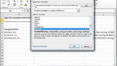 Excel 2010 Tutorial The Hlookup and Vlookup Functions Microsoft Training Lesson 27.1