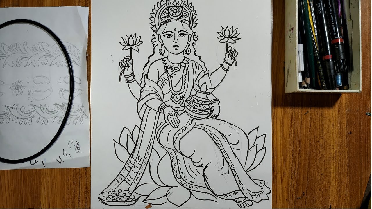 Part- 2 | Mata lakshmi 🙏 Realistic and Detailing work Ache se or Realistic  banane ki koshish kar rha hu or Detailing de rha hu agar pasnd aaye to like  and comment