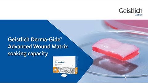 Geistlich Derma-Gide® - Advanced Wound Matrix soaking capacity