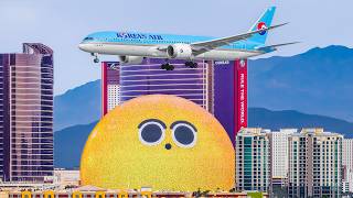 🇺🇸 150 PLANE TAKEOFFS & LANDINGS in 1 HOUR - Las Vegas Harry Reid Airport Plane Spotting [LAS/KLAS]