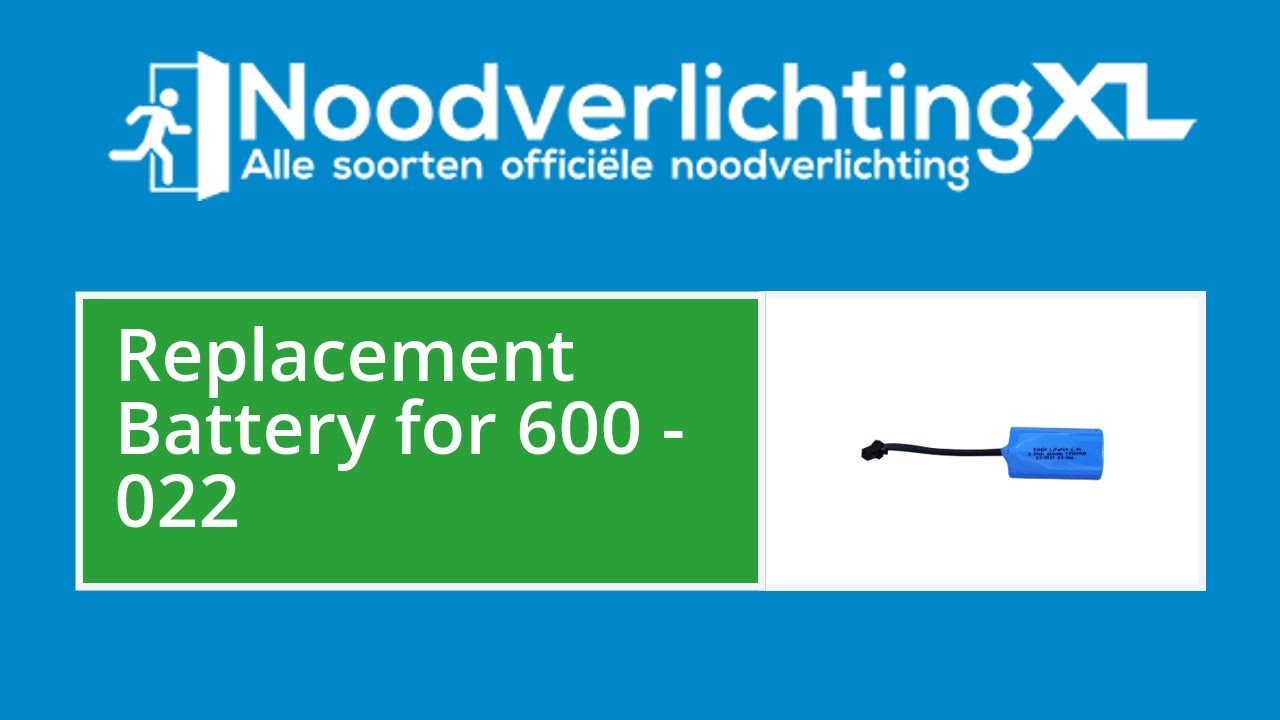 Back-up Batterij voor LED Uitgangsbord: Optimale Veiligheid en Betrouwbaarheid | NoodverlichtingXL