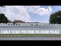 A walk to wat pho from the grand palace bangkok thailand