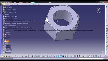Catia V5 Catalog_WB|M12 Nut,Design table,Parametric Modeling,Power Copy