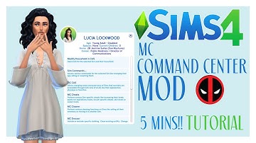HOW TO INSTALL MC COMMAND CENTER MOD SIMS 4 2022 IN UNDER 5 MINUTES