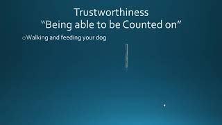 Lesson 1 Trustworthiness Defined