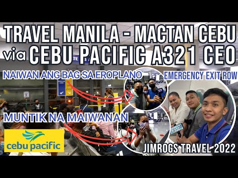 Night Flight on Cebu Pacific A321 CEO from Manila to Mactan Cebu | MAY NA IWAN | JIMROGS Travel 2022