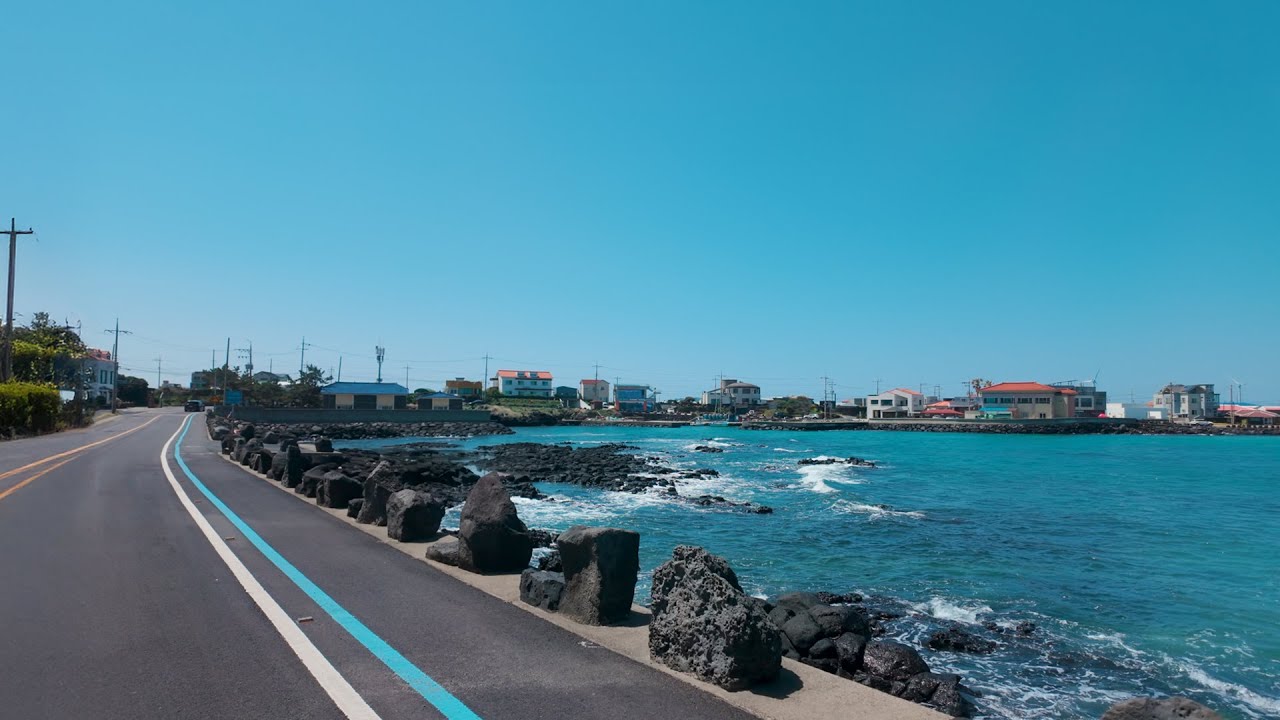 Спокойная поездка по побережью Южной Кореи – виртуальное путешествие по тихим дорогам Чеджу