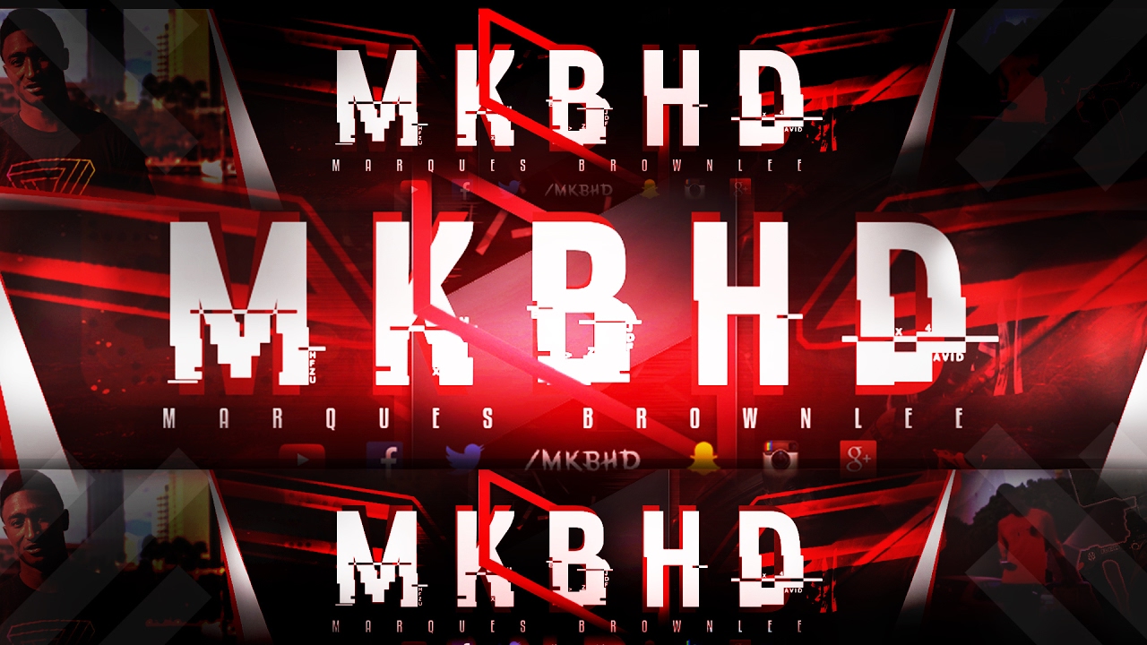 Youtube Banner/ChannelArt For MKBHD (Marques Brownlee) SpeedArt 2017