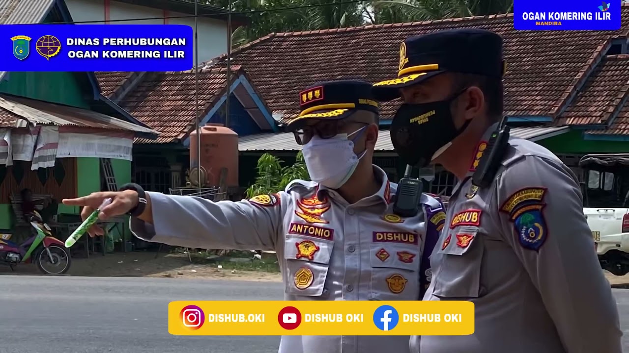 Monitoring serta penegakan tenda pemantauan pada posko check point simpang Talang Pangeran