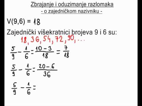 Video: Kako Dovesti Do Zajedničkog Nazivnika