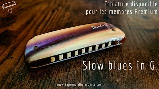 Miniatura del video "Slow blues in G - Harmonica C"