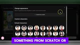 Customizing AI characters from scratch"