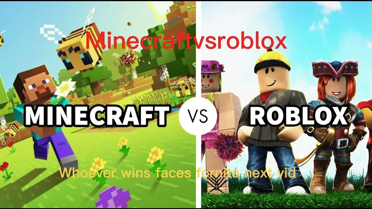 Майнкрафт против роблокс. Minecraft vs Roblox. Майнкрафт vs РОБЛОКС. Обои майнкрафт против РОБЛОКС.