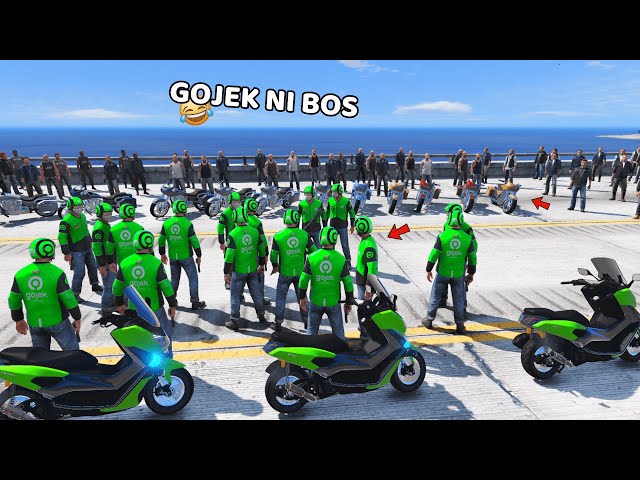 JADI GOJEK BERUJUNG TAWURAN - GTA 5 MOD class=