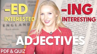 I am BORED or I am BORING? | Use ED vs ING Adjectives Correctly!