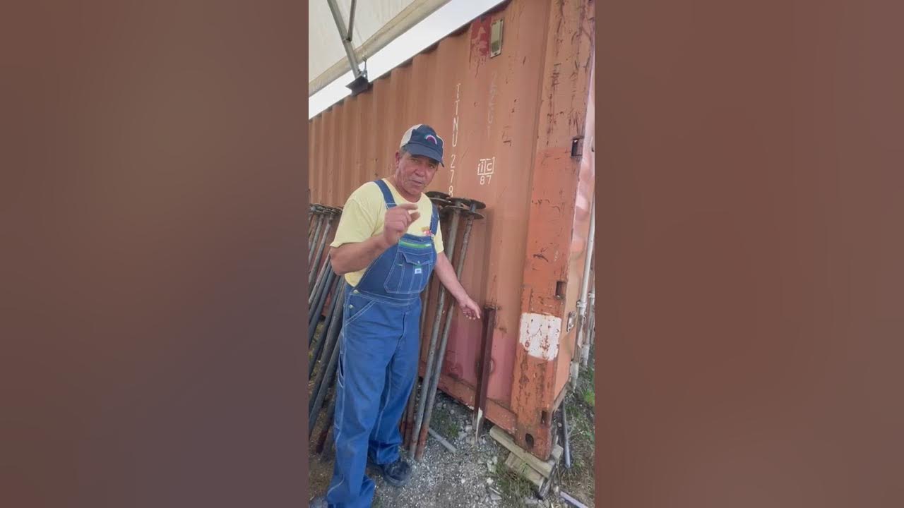 Best way to anchor Shipping container roof YouTube
