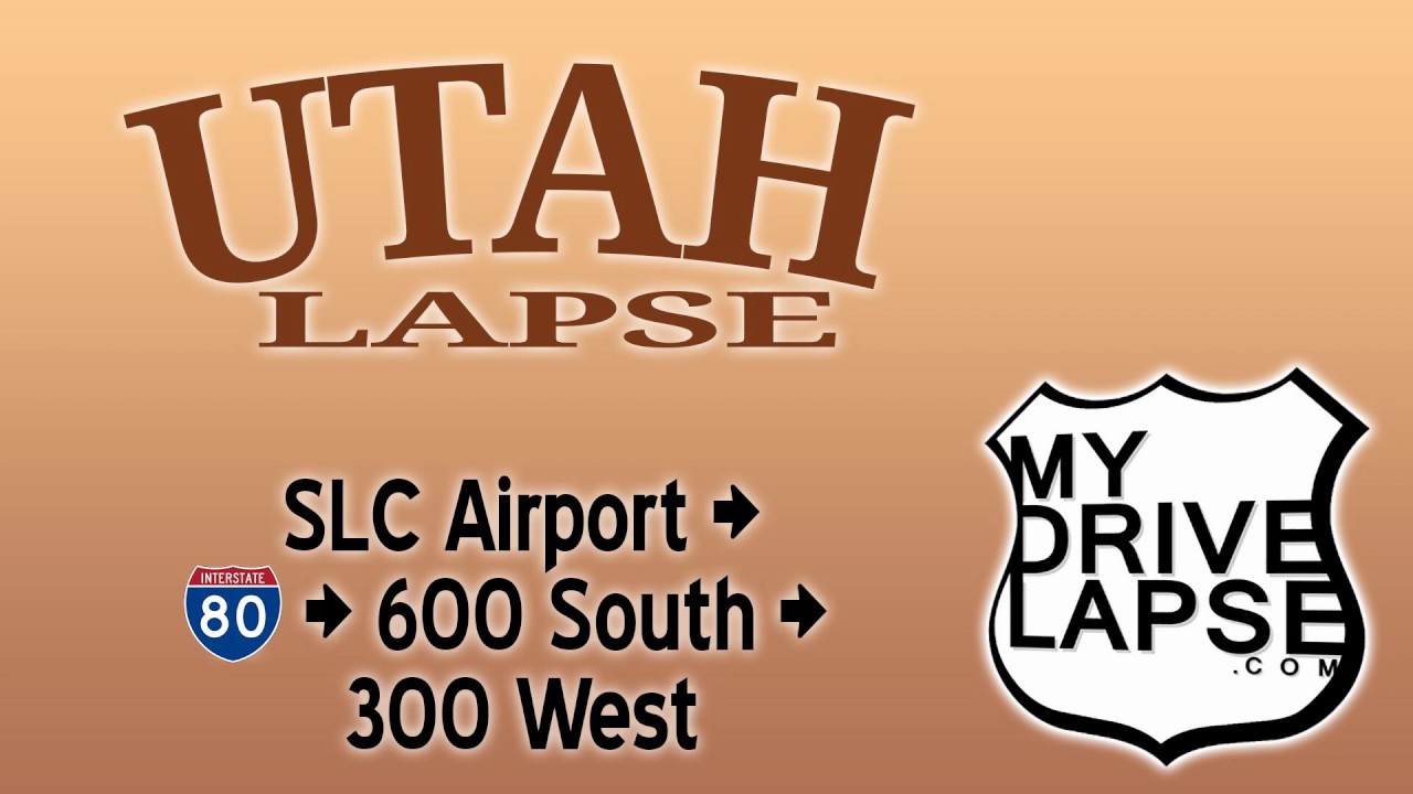 Let's Drive Around Salt Lake City's SLC Airport!  Then into downtown Salt Lake City via I-80